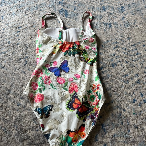JOHNNY WAS Holly Butterfly Ruched One-Piece Swimsuit XS - Picture 4 of 5